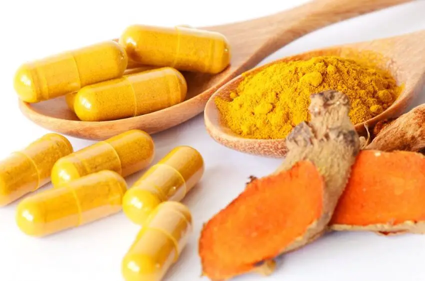 a picture of turmeric supplements