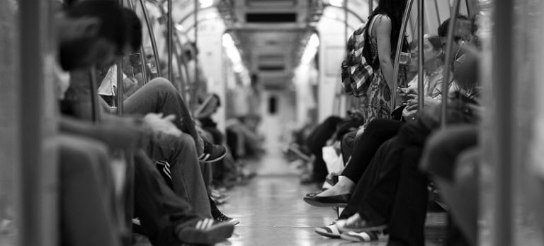 crowded train
