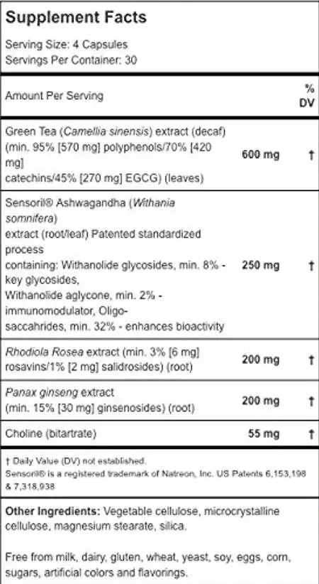 brainmd focus and energy ingredients