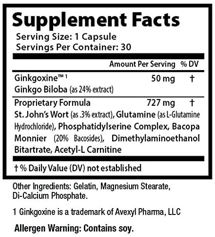 memotenz ingredients dosage fact label