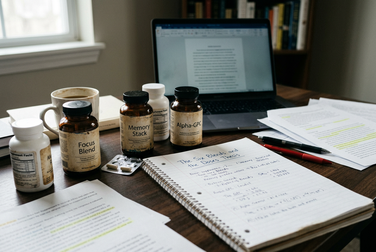 The Six Blends and the Doses Thesis Won't Publish